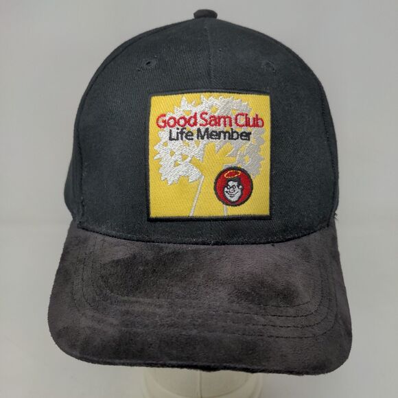 Good Sam Club Men's Slideback Hat Black Size OSFA Embroidered Life Member Logo - Picture 2 of 8